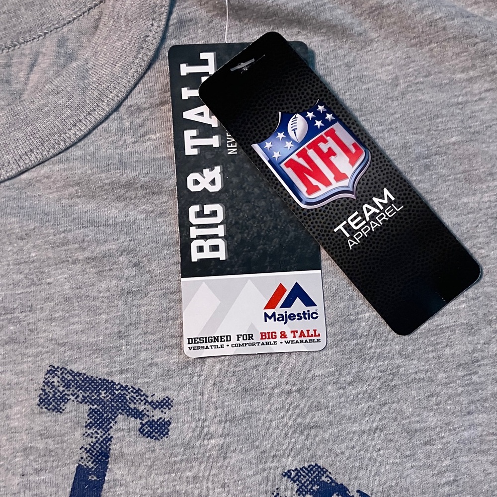 Majestic Gray NFL Team Apparel Tee
